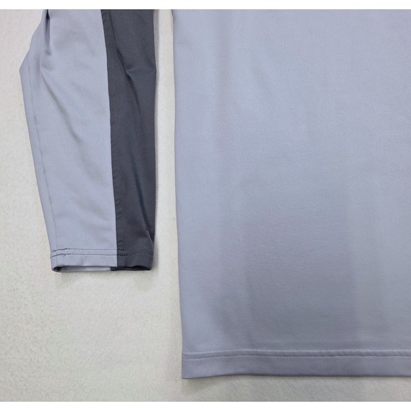 Actual Under Armour Jacket Mens 2XL Gray on Gray 1/4 Zip Storm Coldgear Pullover - Picture 4 of 9